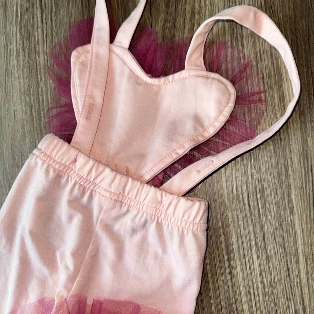 Pink Ruffled Heart Romper - Picture 4 of 4